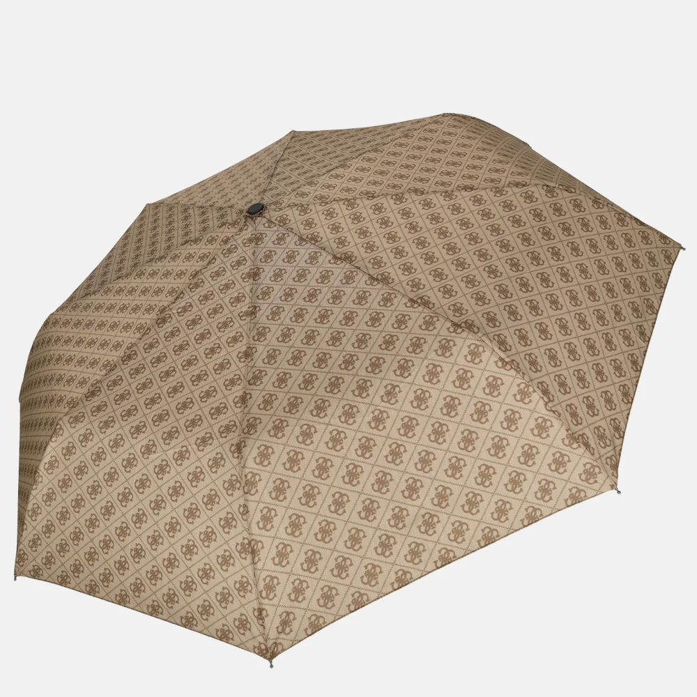 Guess opvouwparaplu latte logo | 023810-Bruin